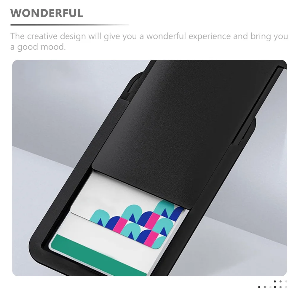 Portatarjetas negro de Material ABS, soporte de tarjeta de identificación reutilizable para enfermeras, trabajo de oficina, etiqueta de nombre, Protector, funda Vertical, 8 Uds.