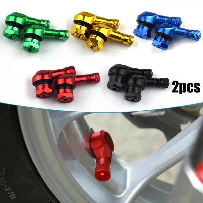 

2pcs Motorcycle CNC Personalized Modification Tire Aluminum Alloy NCY Leak Proof TWPO Valve Motorcycle Rim 90 Degree Angle