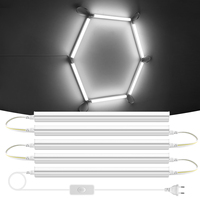 Full Set 50CM T5 Tube LED 220V 110V LED Light Bulbs Indoor Wall Ceilling / Display Cabinet Lighting Lamp DIY + Switch Power Cord