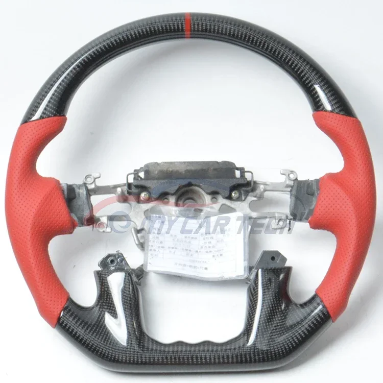 Black Carbon Fiber Steering Wheel Leathered For N Issan Patrol Safari Y61 Y62 Accessories Steering Wheel