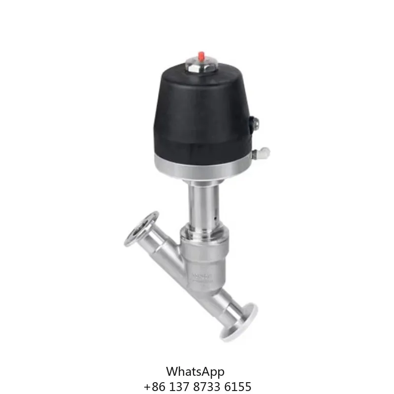 DONJOY Plastic Pneumatic Angle Seat Valve For Flow Control Sanitary Valve Angle Seat Valves