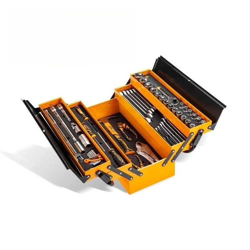 

59pcs Multi-layer Folding Combination Wrench Pliers Screwdriver Toolbox Set