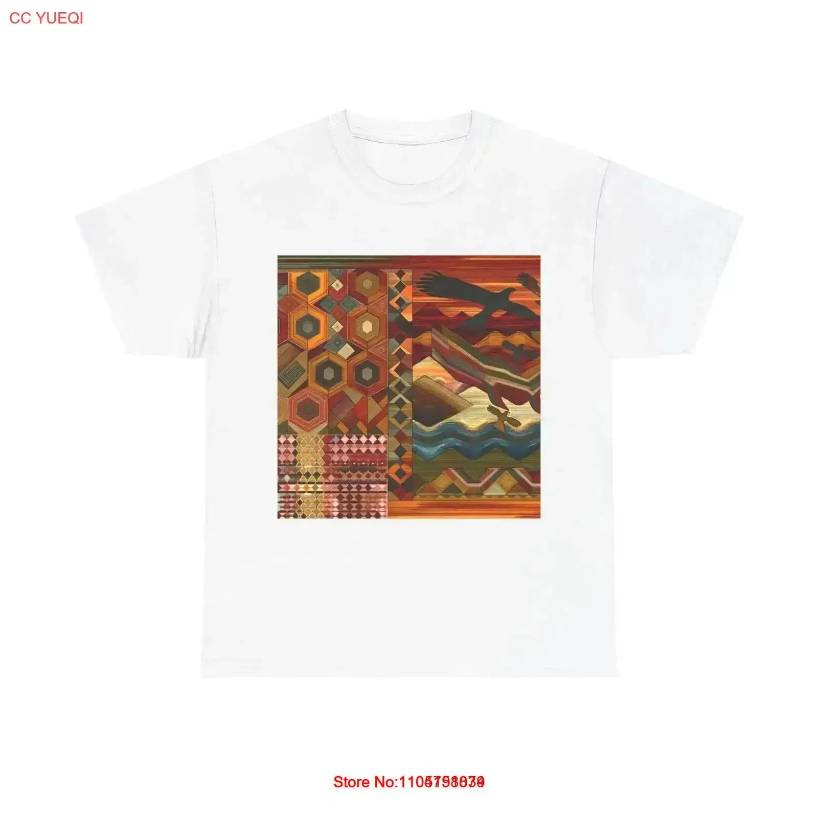 

Футболка для взрослых, юго-западный гобелен, художественный текстильный декор, винтажный стираный модный дышащий удобный графический мужской винтажный стиль