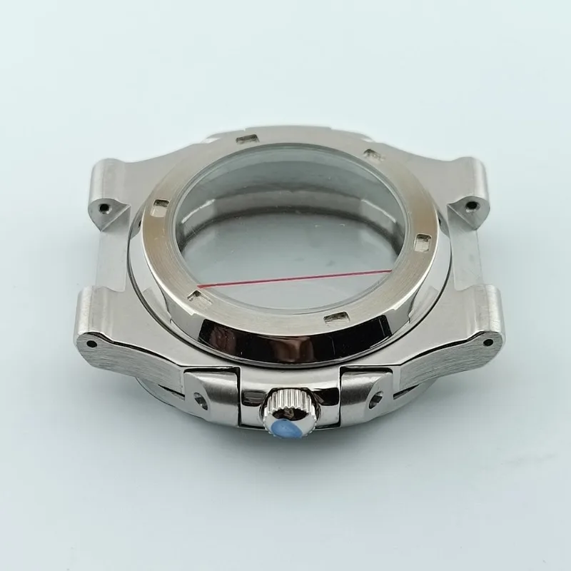 Assembly Accessories 43MM NH35 Watch Case Stainless Steel Sapphire Waterproof Mechanical Watch Accessories Fit NH36 Movement