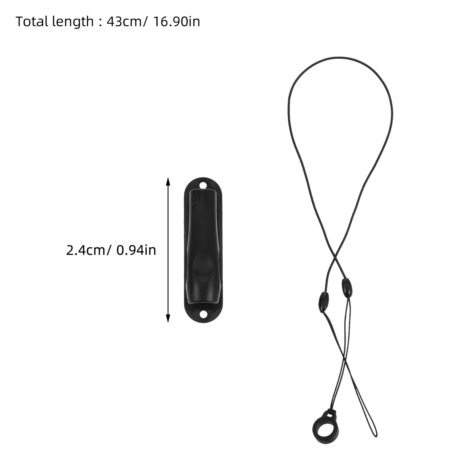 2Pcs Pen Anti-Loss Lanyard Retractable Elastic Pen Leash for Badge Reel Lanyard Clipboard Tether Sturdy Nylon Silicone for Daily