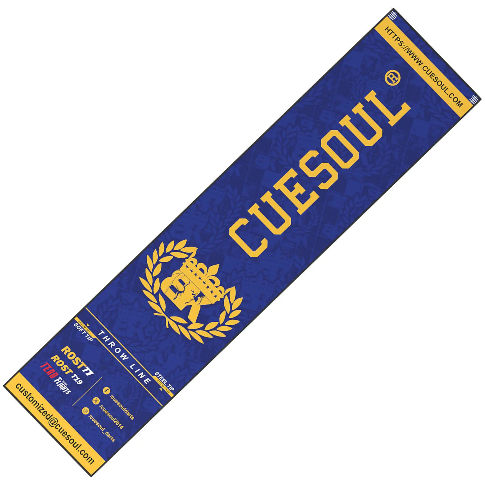 CUESOUL‘Boris Krčmar’ and FOREST Design Heavy Duty Darts Mat