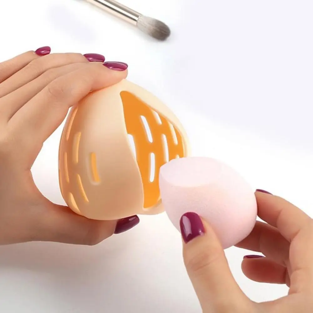 Silicone Makeup Sponge Holder Protable Moisture-Proof Dust-Proof Cosmetic Puff Case MildewProof Storage Box Egg Stand Women