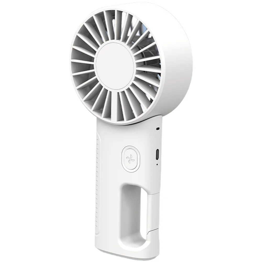 Handheld Neck Fan with USB Rechargeable Battery 4 Airflow Intensities and Lightweight Construction for All-Day Use