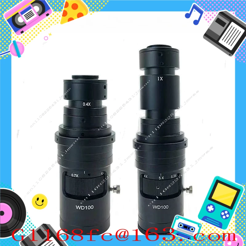WD100 Industrial Camera Lens 0.7-5 X Card Position Adjustment Magnification 200-400 Times Continuous Change
