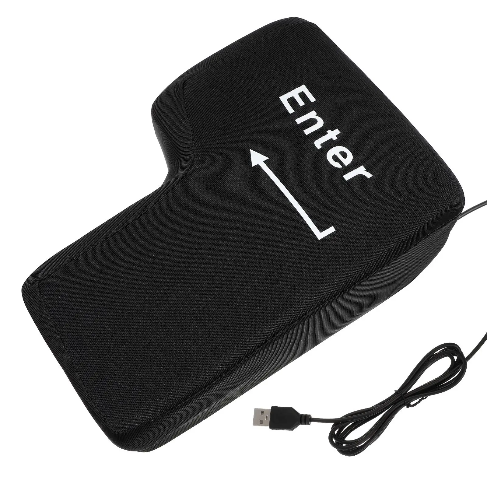 

Giant Enter Button Key Pillow USB Anti Stress Office Desktop Travel Nap Bed Pillows Luxury