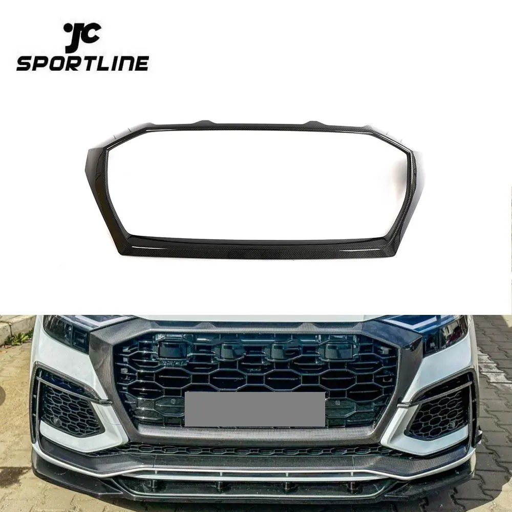 

RSQ8 Carbon Fiber Front Mesh Grill Grille For Audi RSQ8 Base Sport Utility 4-Door 2021