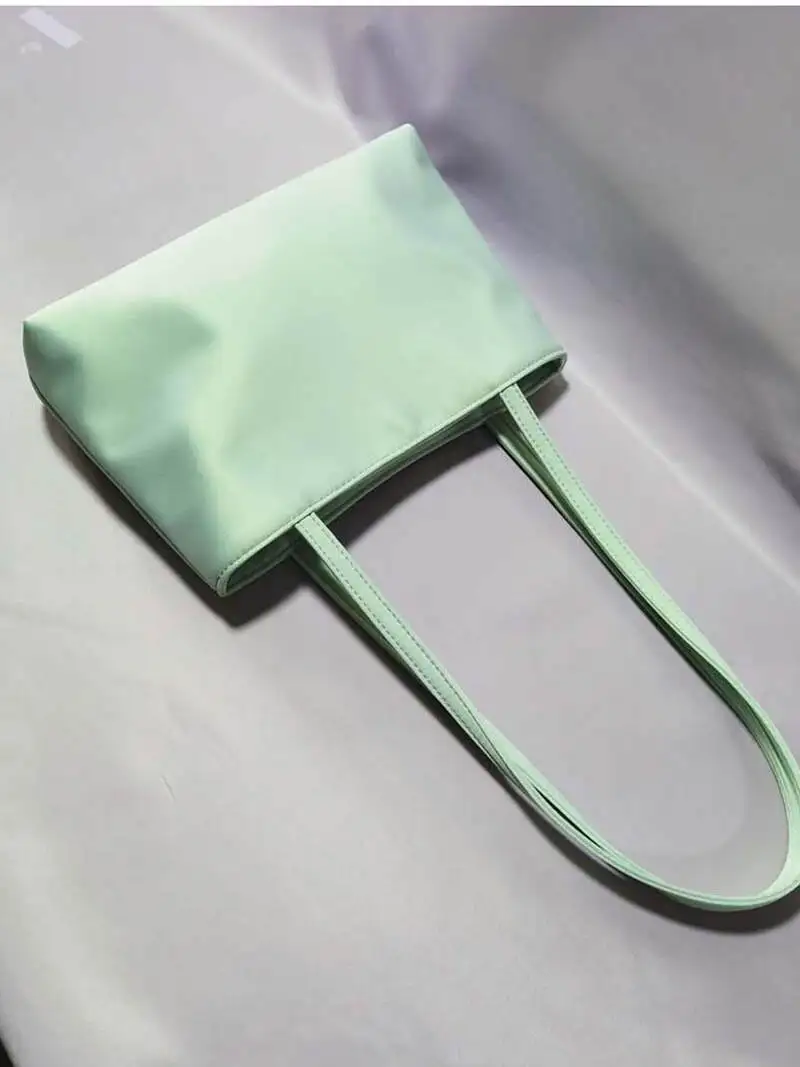 

Ele Satin Women's Tote Bag Commuter oulder Bag Versatile Retro Sle Magnetic Bule Closure Soft Fabric Handbag