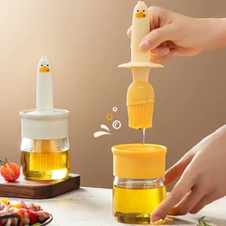 Kitchen Silicone Oil Bottle Oil Brush Portable Sauce Seasoning Tool Cooking Baking BBQ Quantitative Brush Dispenser Accessories