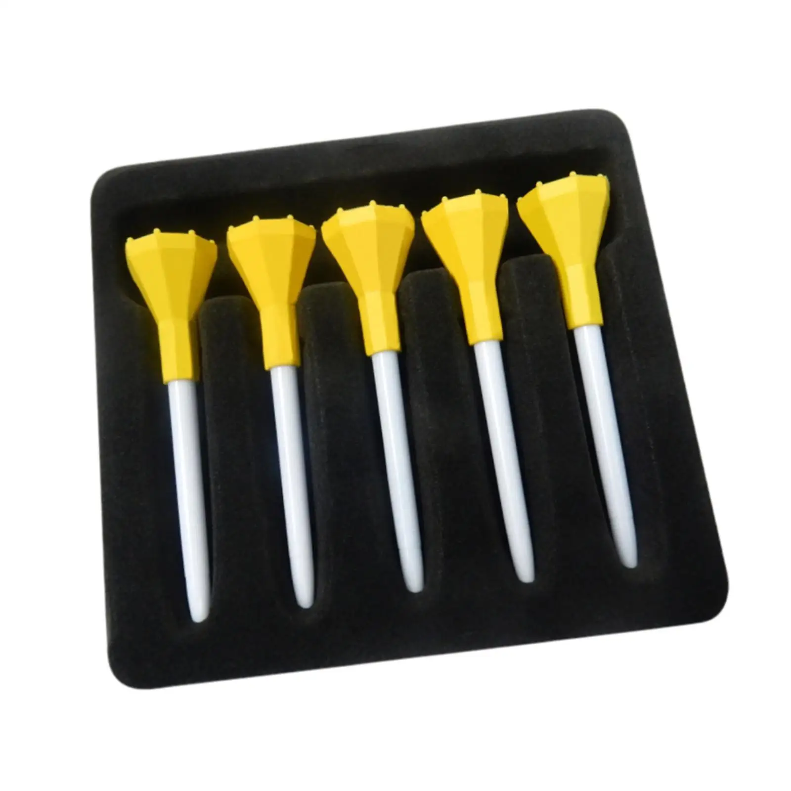 5 Pack of Golf Tees for Ball Stability in Outdoor Activities