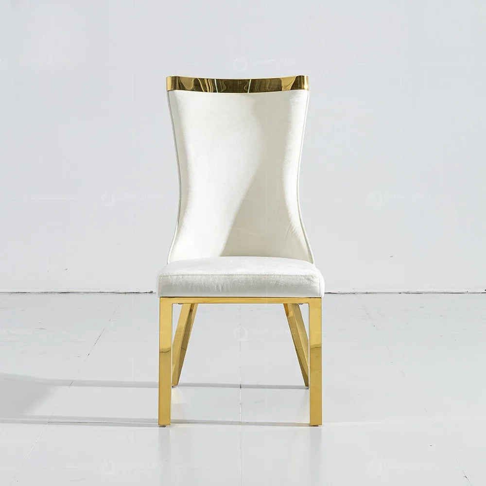 كراسي طعام فاخرة خفيفة، غرفة طعام منزلية حديثة، كرسي مرتفع الظهر #3