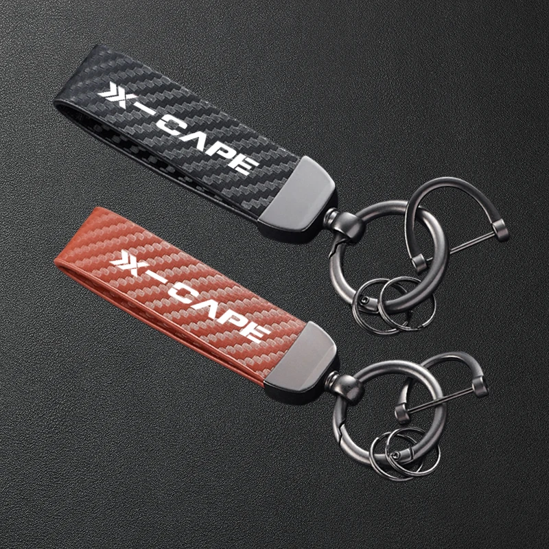 Acessórios para Moto Morini X-Cape 650 1200 XCAPE 650 1200, Chaveiro de Couro Texturizado em Fibra de Carbono para Motocicleta