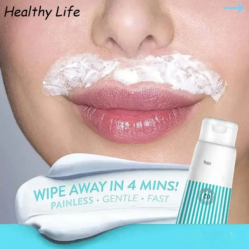 

Facial Hair Removal Cream Gentle Soothing Hair Removing Cream Sensitive Depilatory Cream Long-lasting Silky Remove Hair 100g