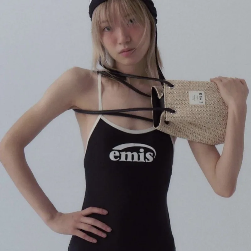 Factory direct sales swimsuit female sexy one-piece shoulder cover belly and thin sexy Korean ins fairy hot spring swimsuit