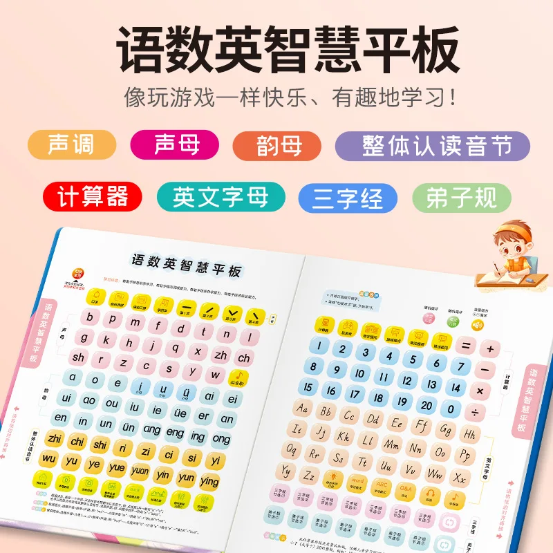 Finger Touch Read Talking Sound Book, 100,000 Encyclopedia Knowledge, Baby Early Cognitive Enlightenment Learning Book