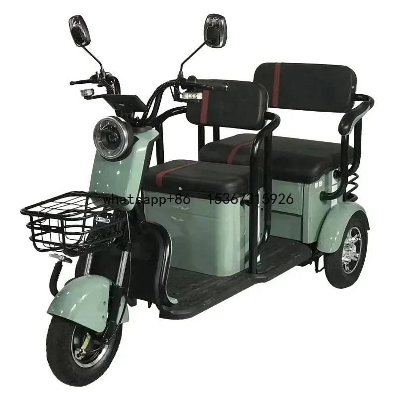 

Factory high range fast speed large capacity electric tricycles two-seater for adults motorized tricycles