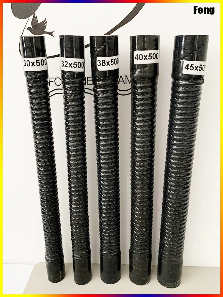 Universal Length 500mm Silicone Flexible Hose and 2Clamps ID30-1000mm  Air Intake Pipe Radiator Tube High Pressure Temperature R