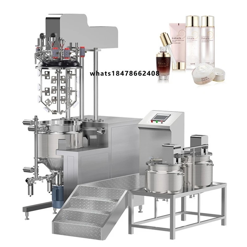 Newest Homogenizer Mixing Machine Cosmetic Cream Emulsifying Vacuum Milling Capability Chemical Processing Manufacturing Plants