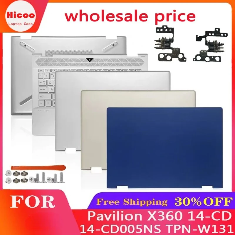 NEW Laptop LCD Back Cover For HP Pavilion X360 14-CD 14-CD005NS TPN-W131 LCD Top Case L22287-001 L22239-001 Touch Version