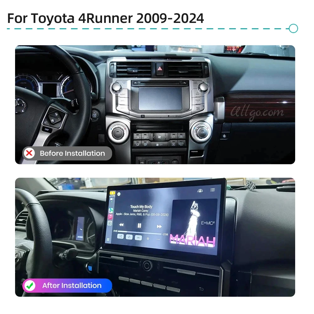 13 Inch Car Stereo Upgrade for Toyota 4Runner 2009-2024 Head Unit Replacement