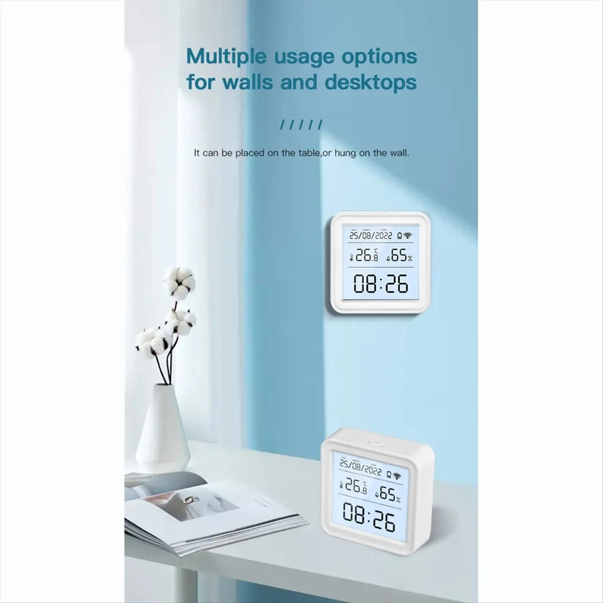 A26Z Tuya Zigbee Temperature Humidity Sensor Hygrometer Thermometer Detector Smart Life Remote Control Support