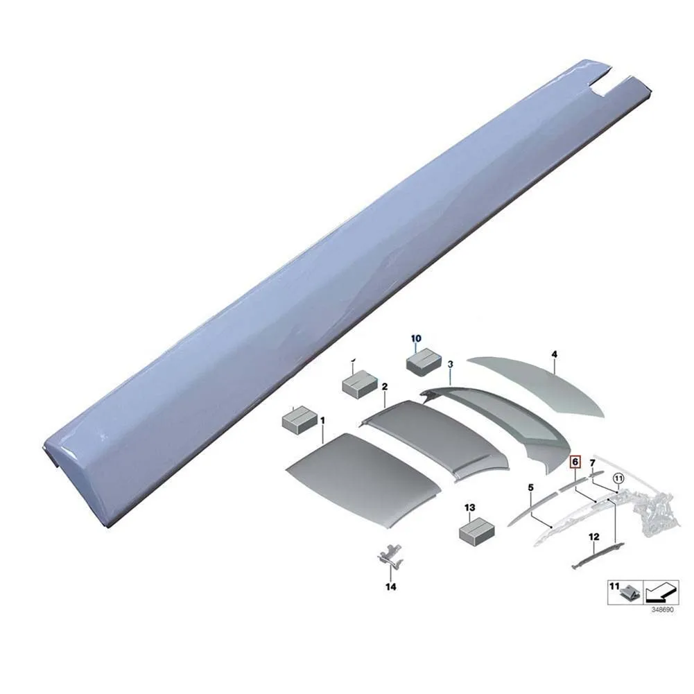 for durable Roof Molding Convertible Molding Replacement Spare Parts Accessories High Quality For BMW 3 Convertible (E93)