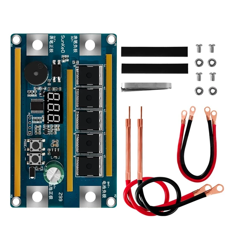 New-99 Gears 12V Spot Welder Digital Power Adjustable Spot Welding Pen Control Board Nickel Sheet For 18650 Lithium Battery