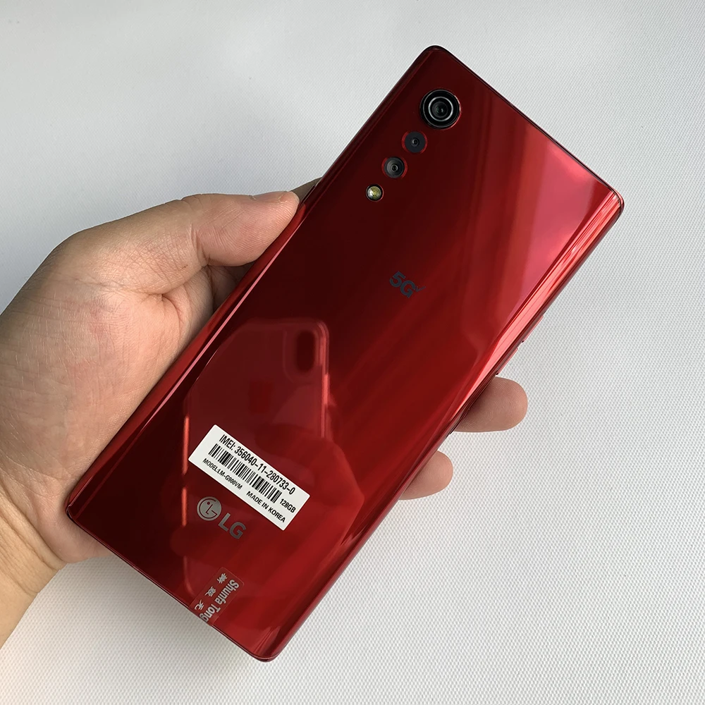 T�l�phone mobile original LG G9 VELVET G900EM G900VM G900UM G900TM G900AM G900N 5G NFC 6/8GB+128GB 48MP+16MP Octa Core Smartphone