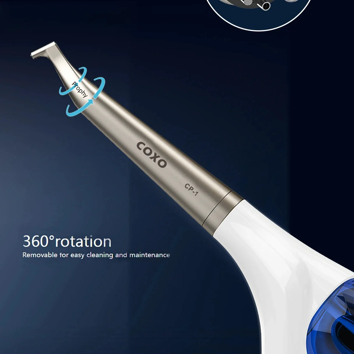

COXO CP-1 Dental Air Polisher - Prophy Jet Tooth Cleaning System for Teeth Whitening & Air Flow Polishing