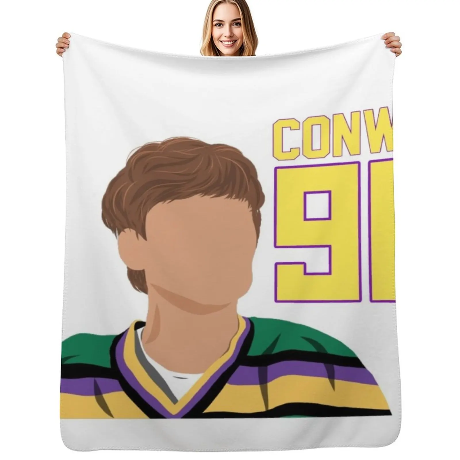 Charlie Conway Throw Blanket Sofa christmas gifts Luxury bed plaid Decorative Sofas Decoratives Blankets
