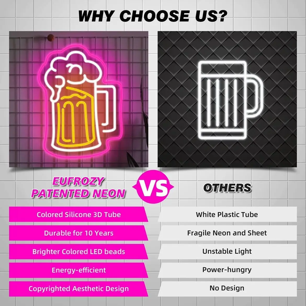 Beer Neon Light Sign LED Lighting Sign USB Powered Wall Decor for Bar Restaurant Party Club Pub Birthday Gift for Friend