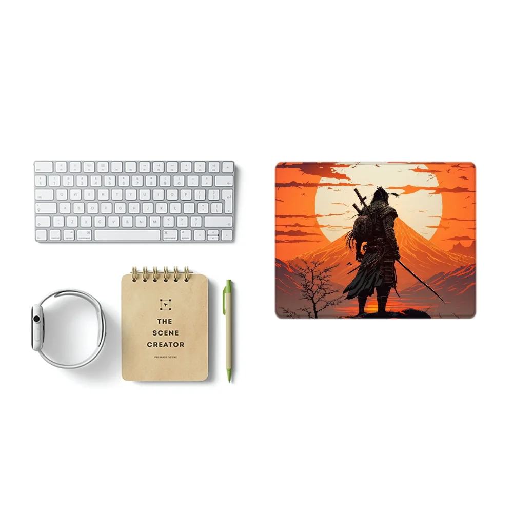 Gaming Mouse Pad Gamer Samurai Small Mousepad New Fashion Rubber Mat Mausepad Pc Accessories Deskmat Cute Keyboard Mats Cabinet
