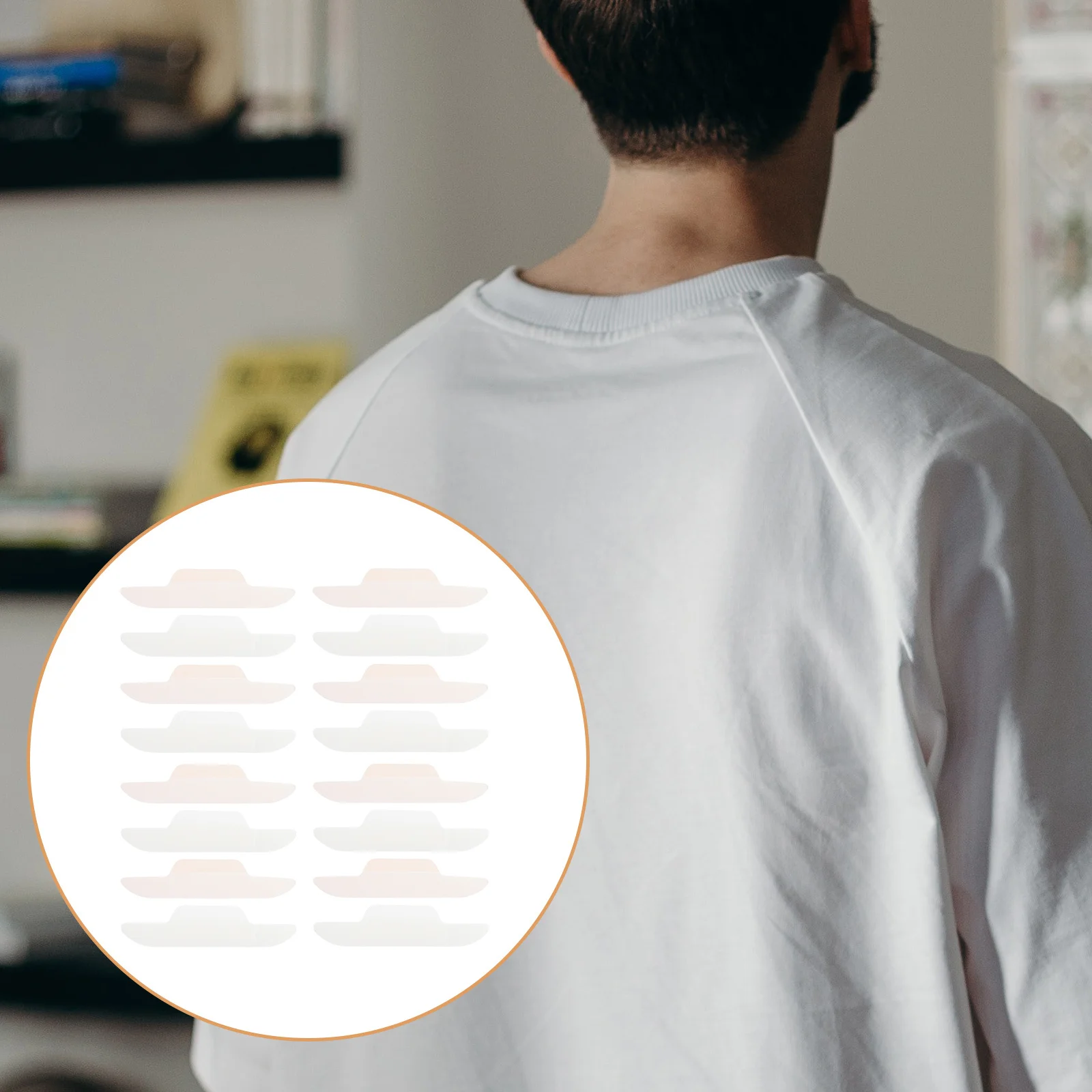 24 قطعة حامي طوق القميص منصات العرق المتاح رقيقة جدا مقاوم للماء بطانات امتصاص العرق لأحداث اجتماعات العمل