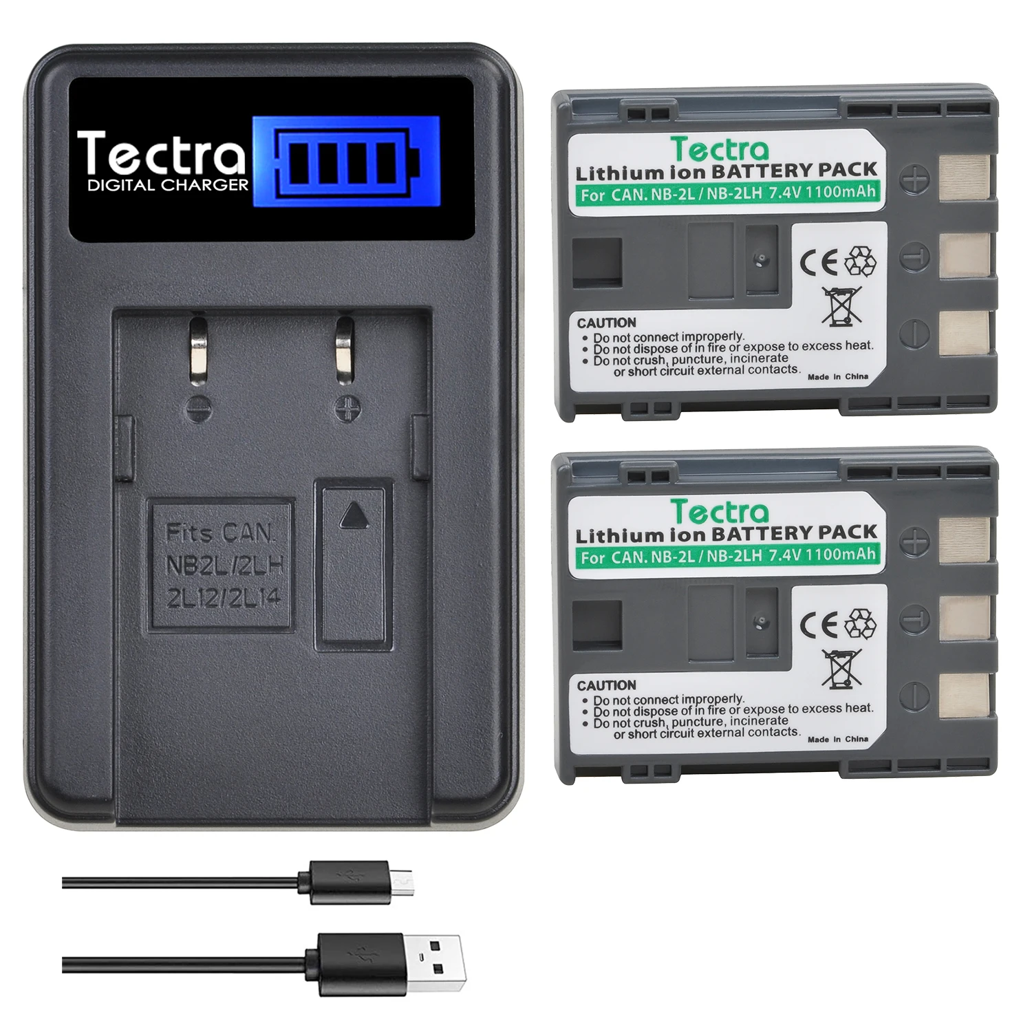 

NB-2L NB-2LH battery + LCD USB Charger for Canon EOS 400D S80 S70 S50 S60 350D G7 G9 Rebel XT XTi