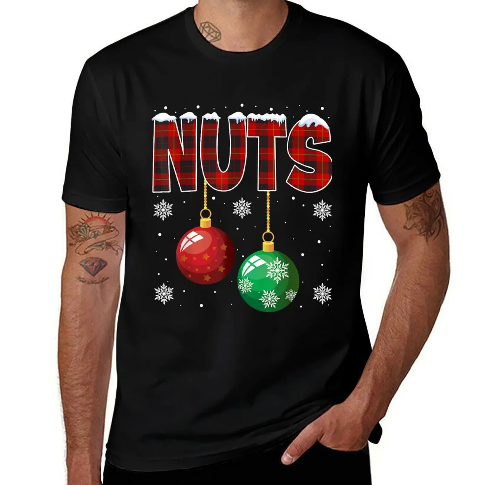 

Chest Nuts Christmas Matching Couple Chestnuts T-Shirt cotton t shirts man 100% man t shirt cotton high quality