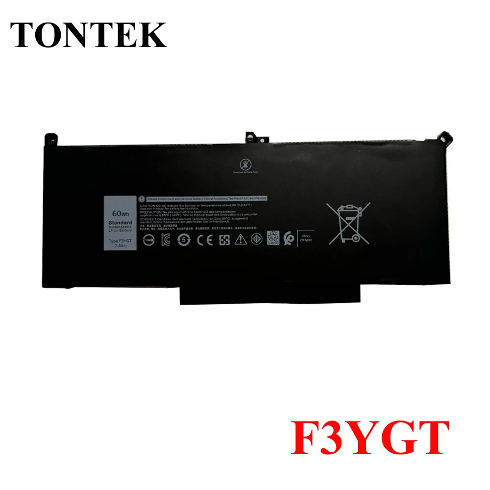 Batterie d'ordinateur portable F3YGT pour DELL Latitude 12 7000 7280 7480 DM3WC 0DM3WC 2X39G
