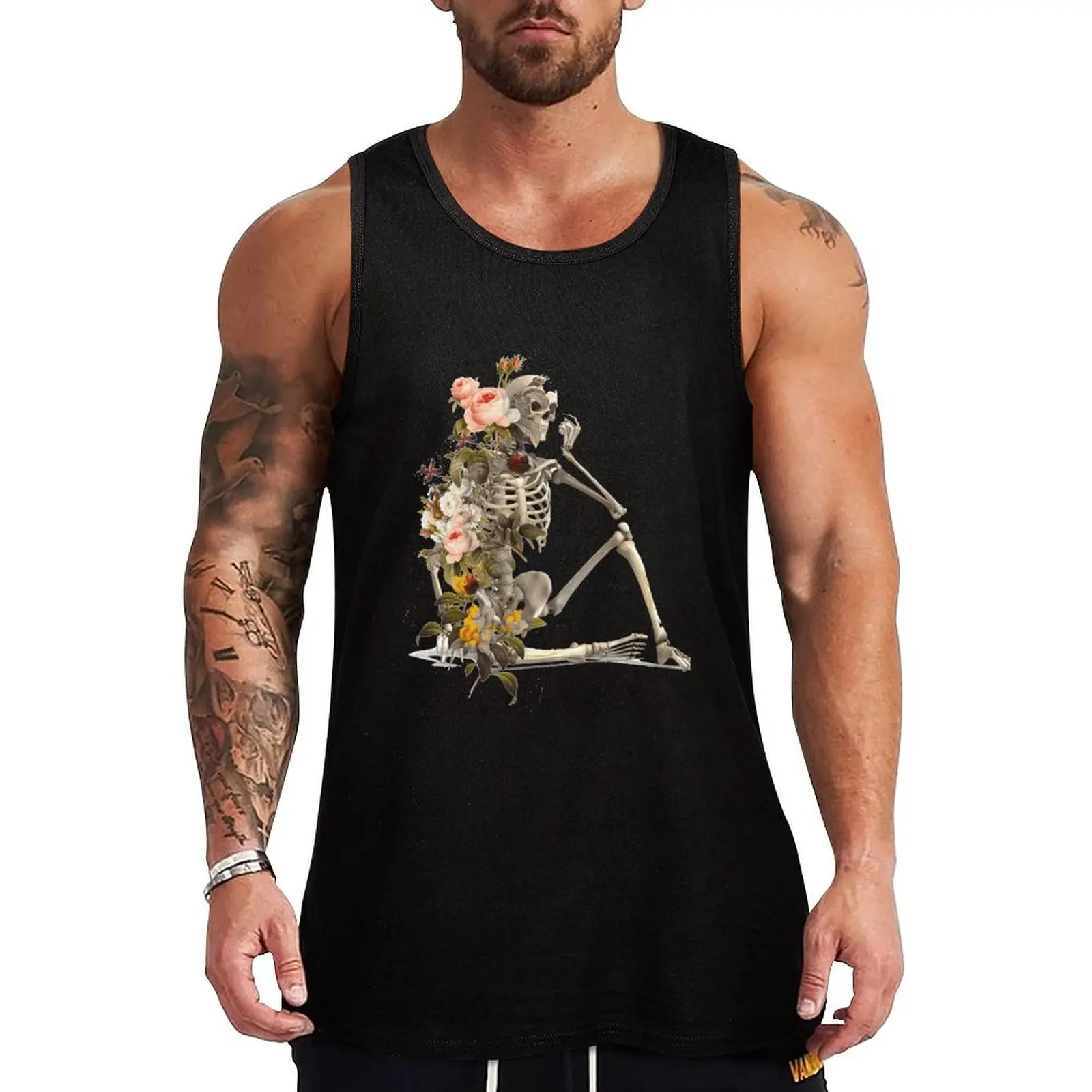 

Bones and Botany Tank Top gym clothing gym t shirt men bodybuilding t shirt