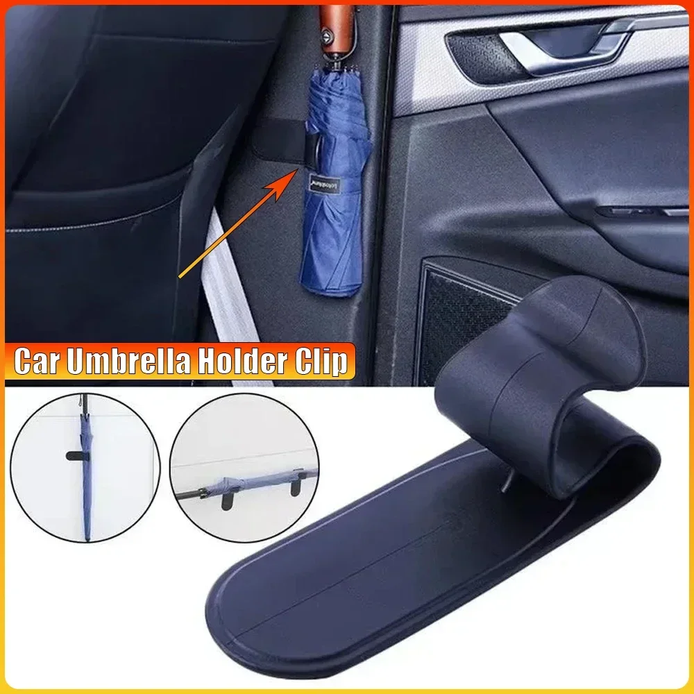 1/2 Stück Auto-Regenschirmhalter-Clip, Multifunktionaler Organizer, Befestigungshaken, Regenschirm-Aufbewahrungshalter, Innenraum-Zubehör