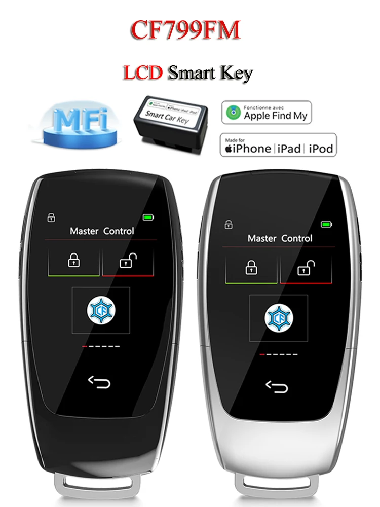 Korean/English CF799FM For IOS locate tracking Car Universal Smart LCD Key Comfortable Entry For Audi/Ford/Mazda/Toyota/Porsche