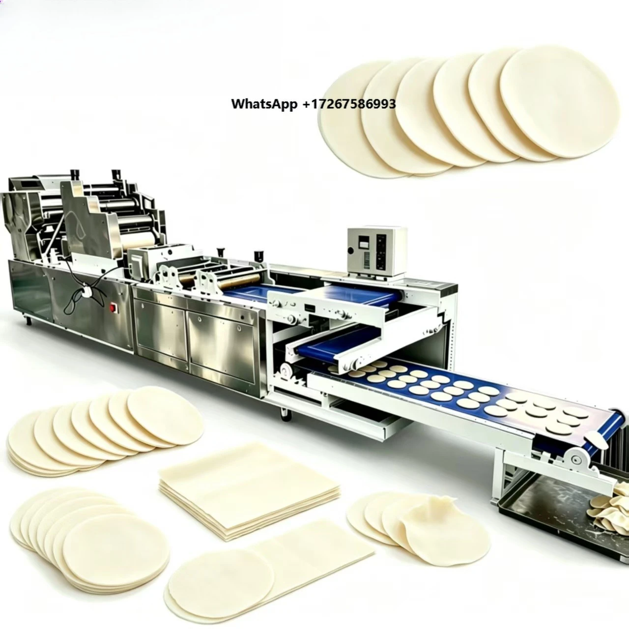 Dumpling Wrapper Production Line Commercial Wonton Dumpling  Making Machine