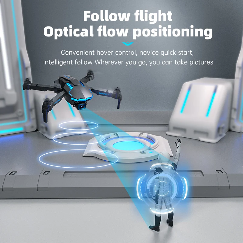 X6Pro Mini Drone 4K Professional HD Camera with Large Screen 2.4G WIFI FPV Dron Brushless Optical Flow Hover Folding Quadcopter