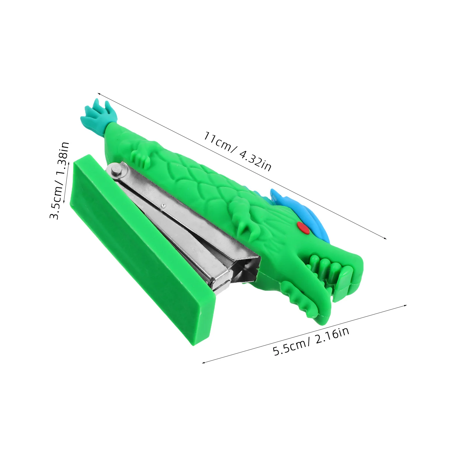 Stapler Mini Naga Lucu Perlengkapan Kantor Portabel Kompak Gaya Kartun untuk Alat Tulis Meja Siswa Stapler Tangan