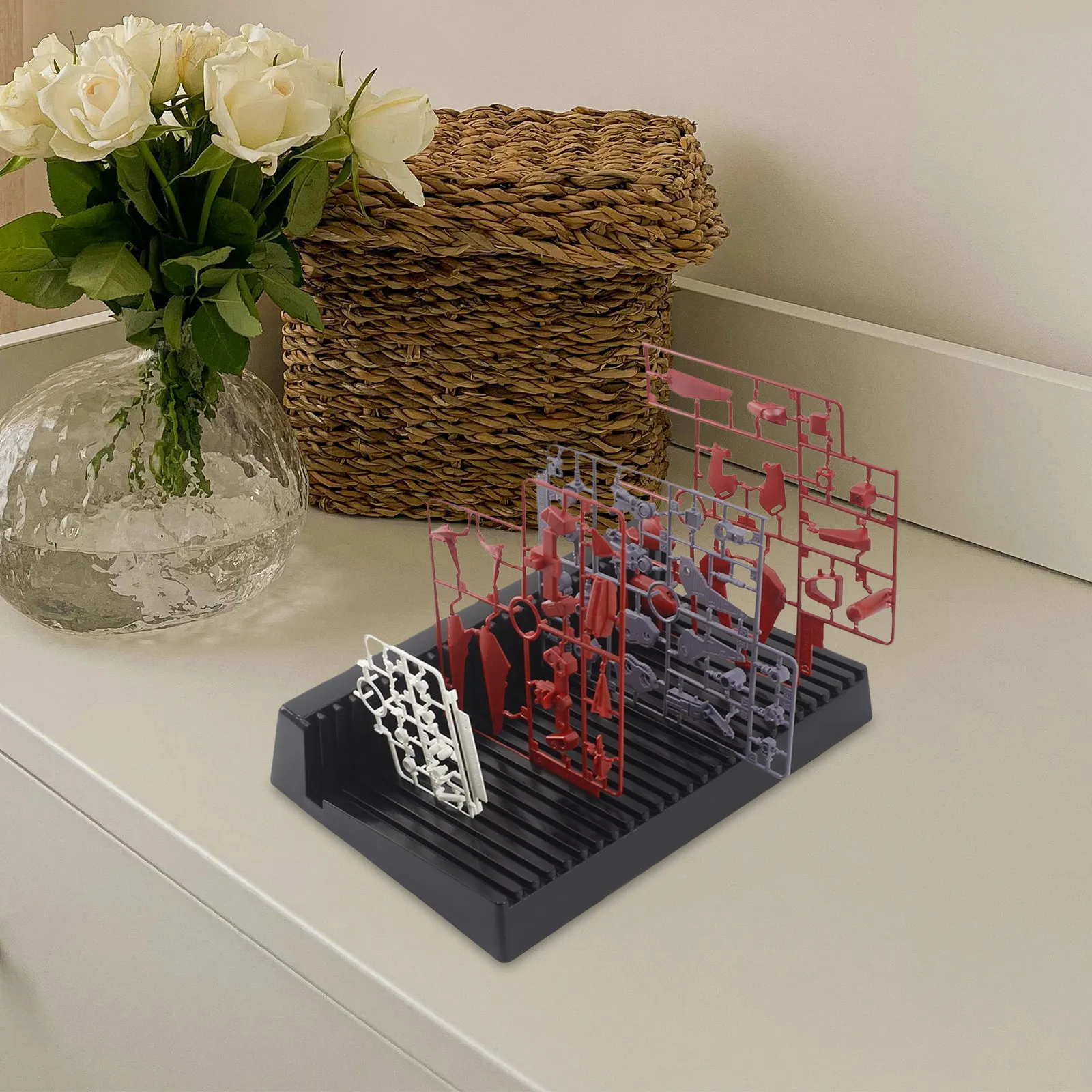 

Стеллаж для хранения деталей фигурок, пластиковый органайзер для инструментов, эффективное управление рабочим пространством для хоббистов и энтузиастов 127