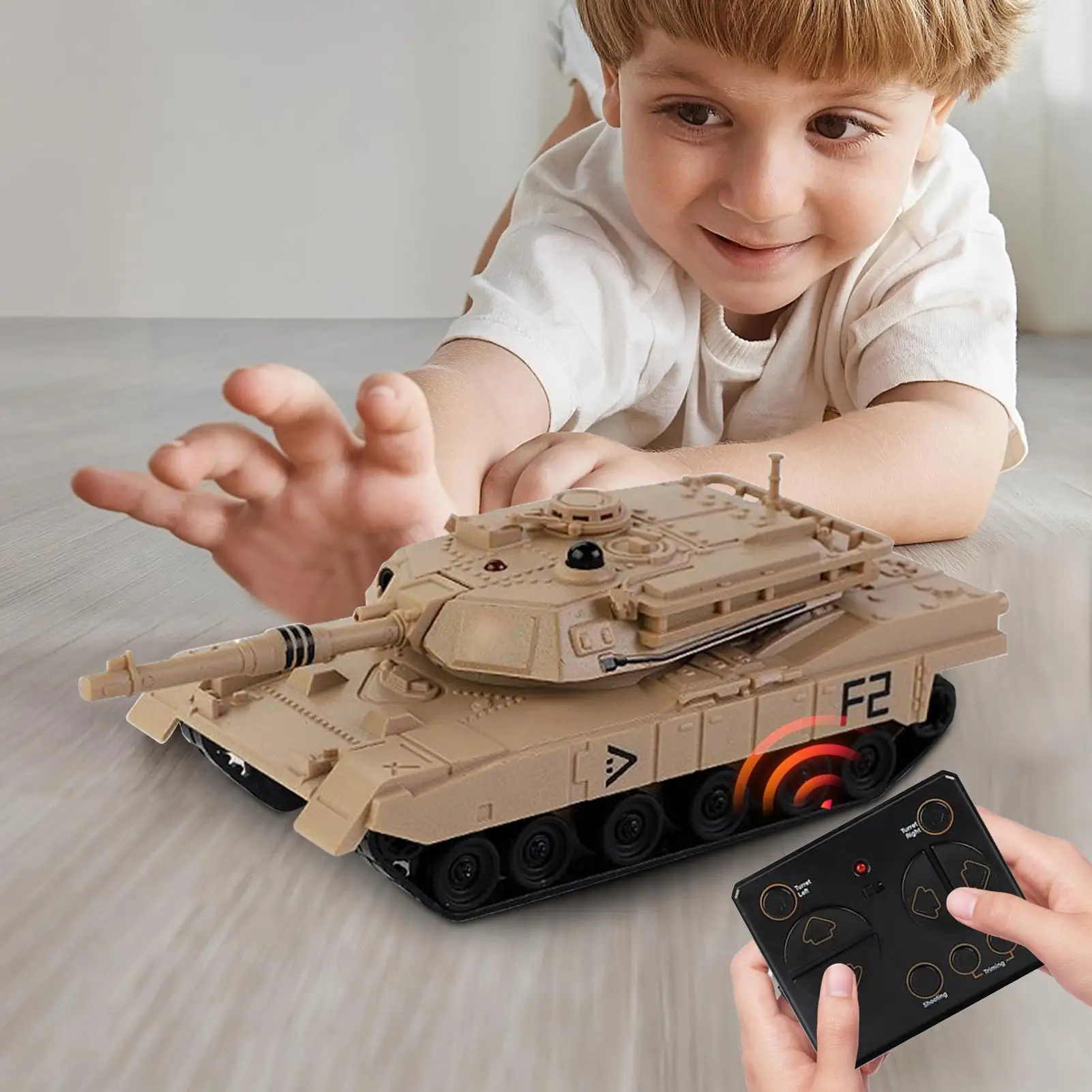 Rc Tanks 2.4Ghz Modello di Auto Modello Ricaricabile Con Rotazione di 360 Gradi Per Hobby Gara di Corse Gioco All'aperto Bambini Adulti Ragazze Ragazzi