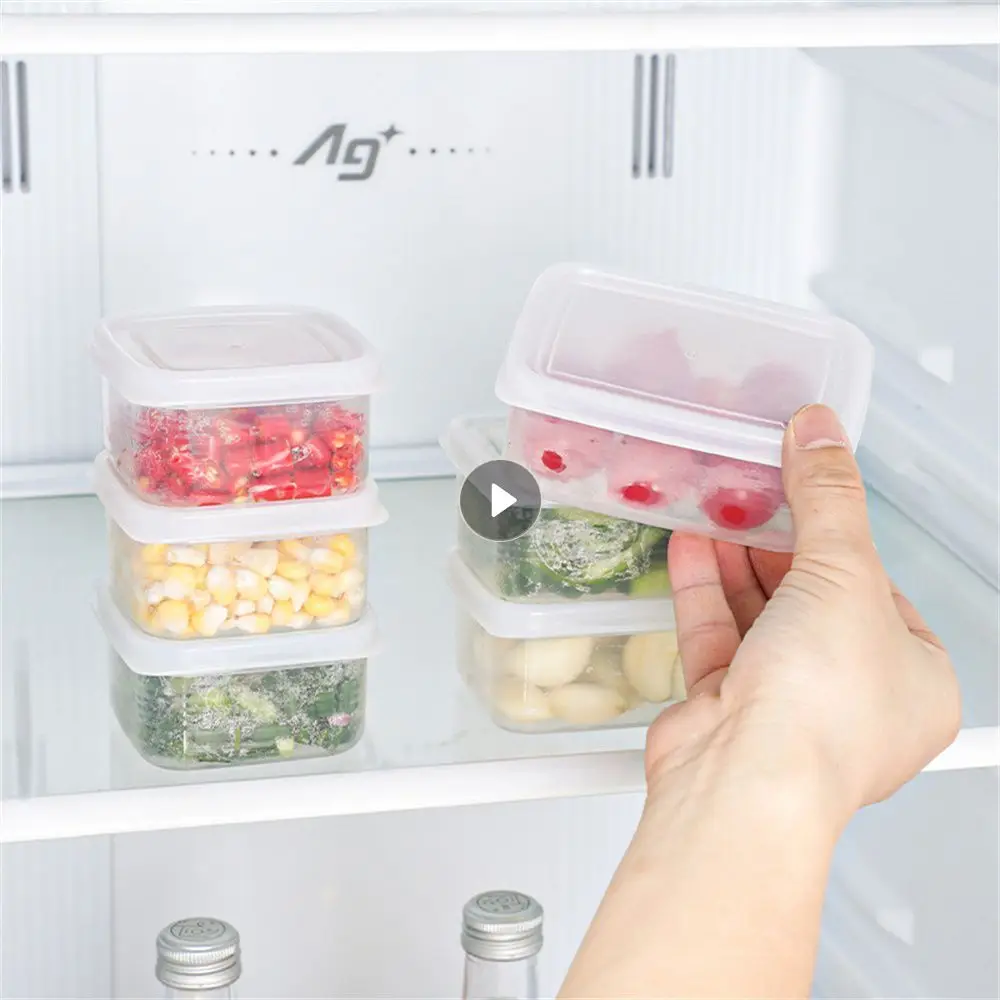 Packing Box Clean And Fresh Eco-friendly And Tasteless Grid Square Home Storage Crisper Multilayer Overlay Category Storage