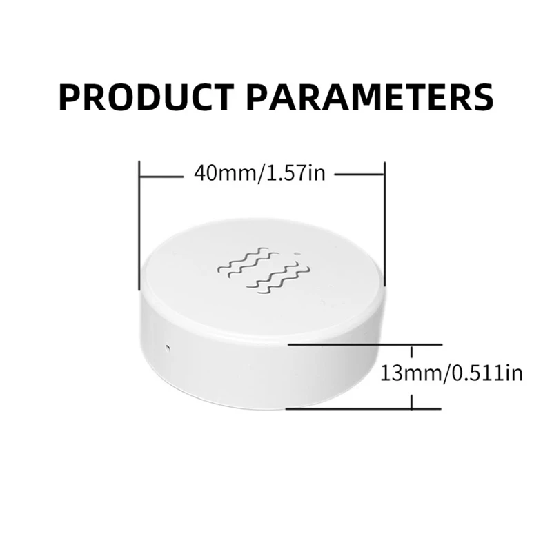 Tuya Zigbee Smart Vibration Sensor Home Security Guard Real-Time Monitoring Alarm Notification Tilt Detector